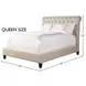 Cameron Downy Natural Queen Upholstered Panel Bed