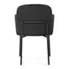 Sydney Black Performance Fabric Upholstered Arm Chair Set of 2