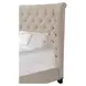 Chloe Meringue Natural King Upholstered Panel Bed