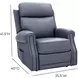 Lance Sorrento Ocean Leather Power Lift Recliner with Power Lumbar and USB Charging