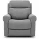 Lloyd Stonewash Dove Performance Fabric Power Lift Recliner with Power Lumbar and USB Charging