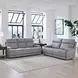 Ashbee Arula Dolphin 90" Zero Gravity Power Reclining Sofa with Power Headrest and USB Charging