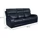 Glenwood Rainer Ocean Leather 88" Lay Flat Power Reclining Sofa with Power Lumbar and USB Charging