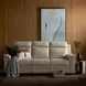 Harper Berlin Cream Leather Power Reclining Living Room Set with Power Lumbar and USB Charging