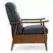 Hampton Santa Fe Ocean Leather Push Thru The Arms Recliner