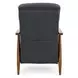 Hampton Santa Fe Ocean Leather Push Thru The Arms Recliner