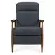 Hampton Santa Fe Ocean Leather Push Thru The Arms Recliner