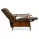 Hampton Oasis Walnut Leather Push Thru The Arms Recliner