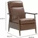 Hampton Colchester Bitters Leather Push Thru The Arms Recliner
