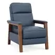 Ashland Santa Fe Ocean Leather Push Thru The Arms Recliner