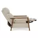 Ashland Cashmere Stone Leather Push Thru The Arms Recliner