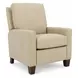 Fairview Cashmere Stone Leather Push Thru The Arms Recliner