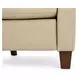 Fairview Cashmere Stone Leather Push Thru The Arms Recliner