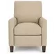 Fremont Cashmere Stone Leather Push Thru The Arms Recliner