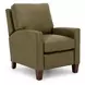 Fremont Oasis Olive Leather Push Thru The Arms Recliner
