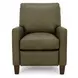 Fremont Oasis Olive Leather Push Thru The Arms Recliner