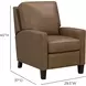 Fremont Hillwood Toffee Leather Push Thru The Arms Recliner