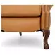 Danbury Santa Fe Brandy Leather Push Thru The Arms Recliner with Nailhead Trim