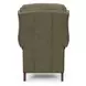 Danbury Oasis Olive Leather Push Thru The Arms Recliner with Nailhead Trim