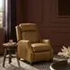 Van Buren Shoreham Ponytail Leather Push Thru The Arms Recliner with Nailhead Trim