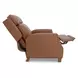 Nixon Dobbs Saddle Leather Push Thru The Arms Recliner