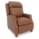Nixon Dobbs Saddle Leather Push Thru The Arms Recliner