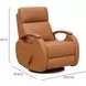 Pratt Carleigh Sand Leather Swivel Glider Recliner