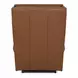 Crews Dobbs Saddle Leather Swivel Glider Recliner with Nailhead Trim