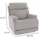 Ashbee Arula Dove Zero Gravity Power Recliner with Power Headrest and USB Charging