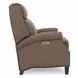 Barrett Cashmere Taupe Leather Lounge Power Recliner with USB Charging and Nailhead Trim