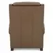 Barrett Cashmere Taupe Leather Lounge Power Recliner with USB Charging and Nailhead Trim