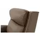 Barrett Cashmere Taupe Leather Lounge Power Recliner with USB Charging and Nailhead Trim