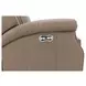 Barrett Cashmere Taupe Leather Lounge Power Recliner with USB Charging and Nailhead Trim