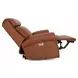 Blair Dobbs Saddle Leather Power Recliner with Nailhead Trim and USB Charging
