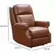 Durham Colchester Bitters Leather Power Recliner with Power Lumbar and USB Charging