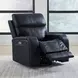 Glenwood Rainer Ocean Leather Lay Flat Power Recliner with Power Lumbar and USB Charging