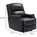 Conrad Shoreham Blue Leather Triple Power Recliner with USB Charging