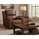 Pierce Homerun Cinnamon Leather Zero Gravity Power Recliner with Power Lumbar and USB Charging