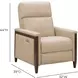 Alice Cashmere Stone Leather Zero Gravity Power Recliner with Power Headrest and USB Charging