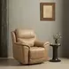 Kaden Elliott Taupe Leather Power Recliner with Power Lumbar and USB Charging