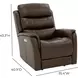 Mooresville Sorrento Coffee Leather Zero Gravity Triple Power Recliner with Power Lumbar and USB Charging
