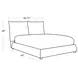 Cumulus Cozy Snow King Upholstered Panel Bed