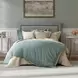 Cody Mineral Gray Performance Fabric Queen Upholstered Panel Bed