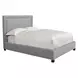 Cody Mineral Gray Performance Fabric King Upholstered Panel Bed