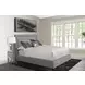 Cody Mineral Gray Performance Fabric King Upholstered Panel Bed