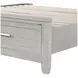 Fiona Mist Gray Queen Upholstered Storage Panel Bed