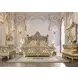 Seville Gold Upholstered Panel Bedroom Set