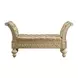 Seville Gold Upholstered 66" Bed Bench with Nailhead Trim