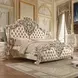 Vatican Light Gold and Champagne Silver Upholstered Panel Bedroom Set