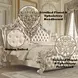 Vatican Light Gold and Champagne Silver King Upholstered Panel Bed